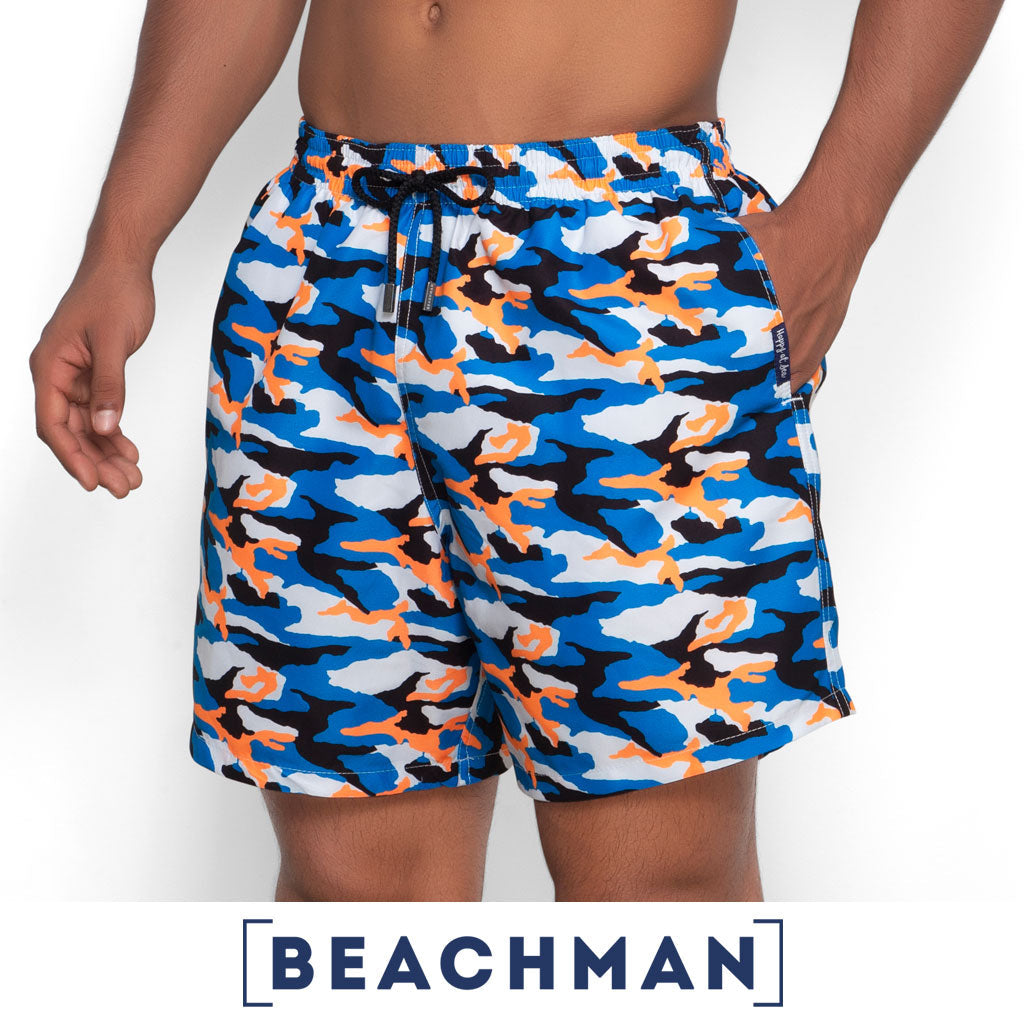 Short de Bano Caballero BEACHMAN  / Slim Fit - Camou