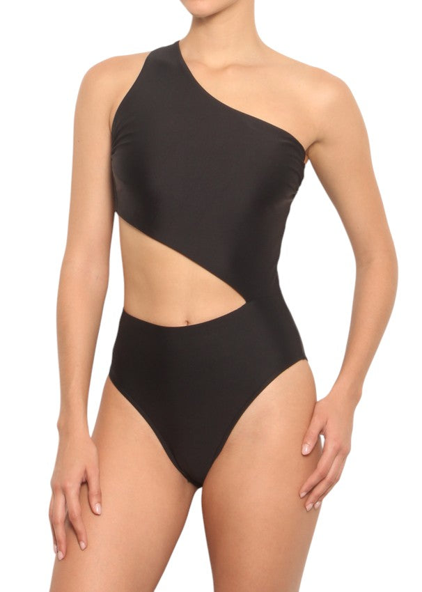 Unicolor - Entero Cut-Out Asimetrico