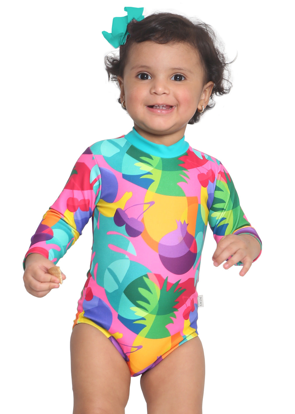 Traje de Baño Entero Manga Larga  Zip Up - Frutipop