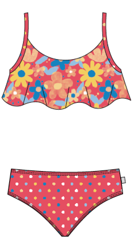 Bloom - Bikini Tank con Volante