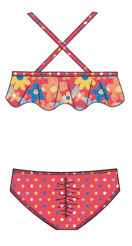 Bloom - Bikini Tank con Volante