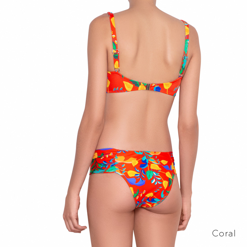 Bikini Top de Aros Follaje Multicolor
