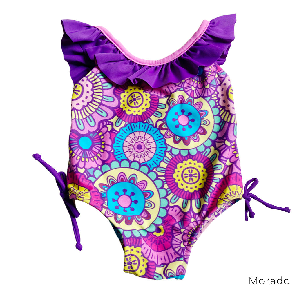 Traje de Bano Entero Medallon Pop