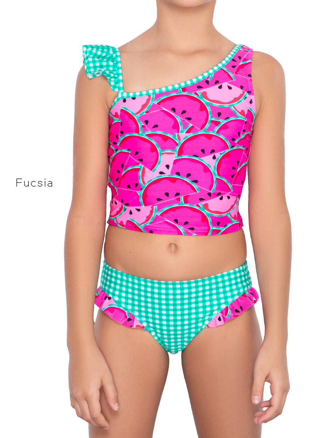Tankini Top Asimetrico con Panty  Watermelons