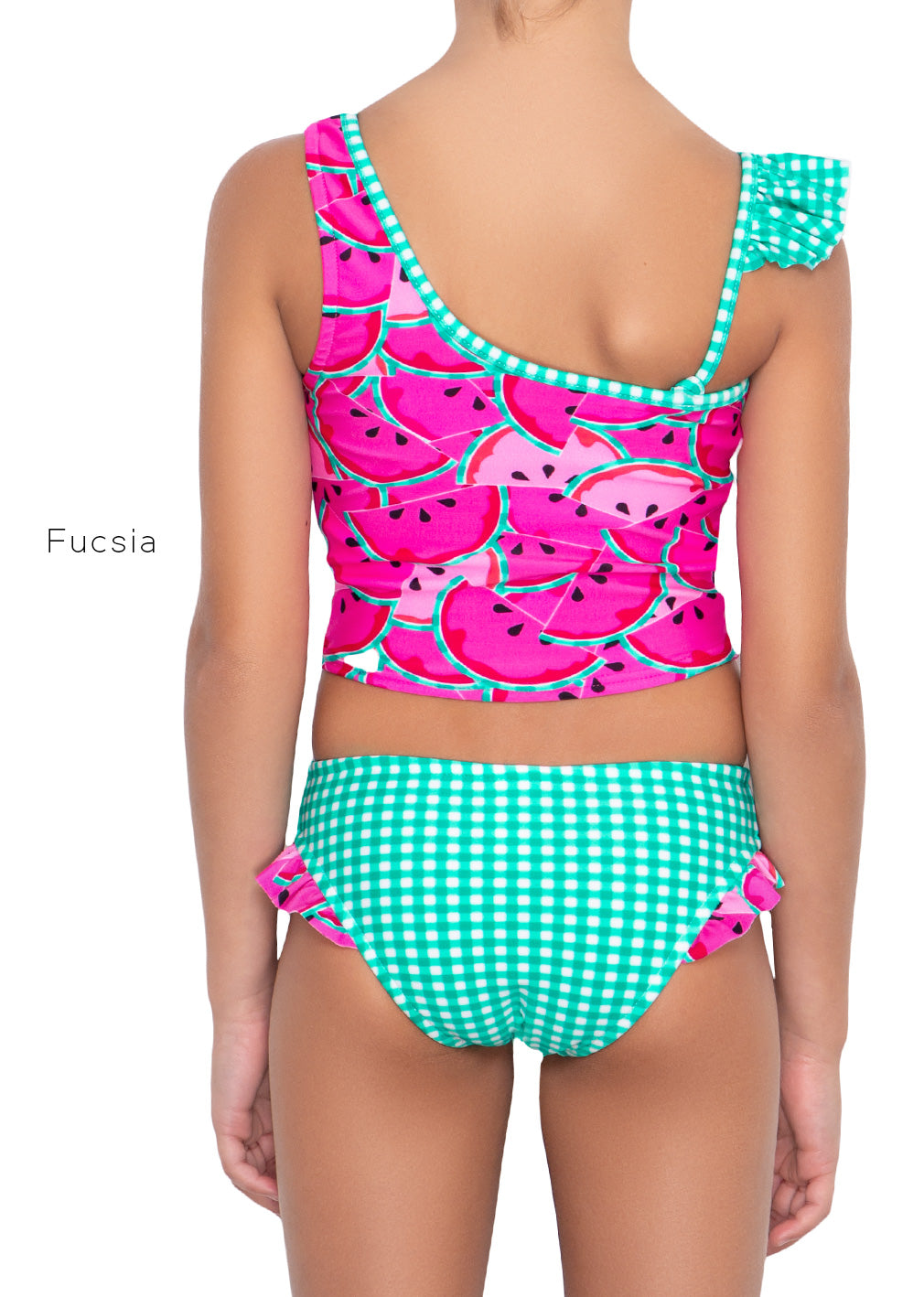 Tankini Top Asimetrico con Panty  Watermelons