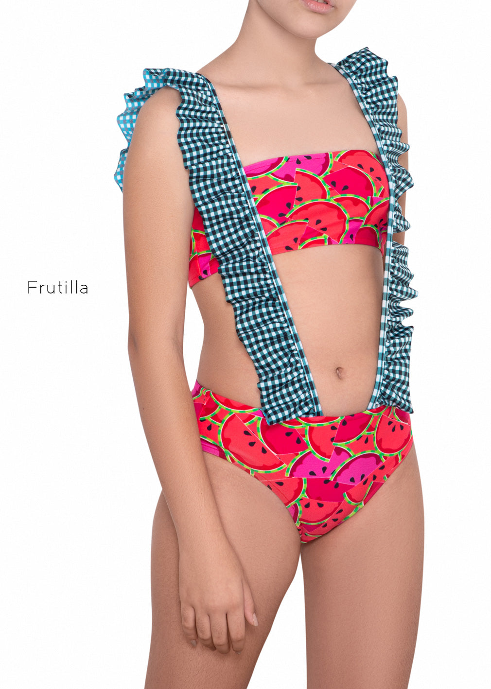 Bikini Top Bandeau con Tirantes Watermelons