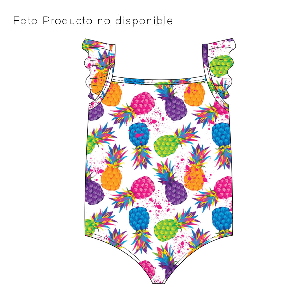 Traje de Bano Entero Volantes Pineapple