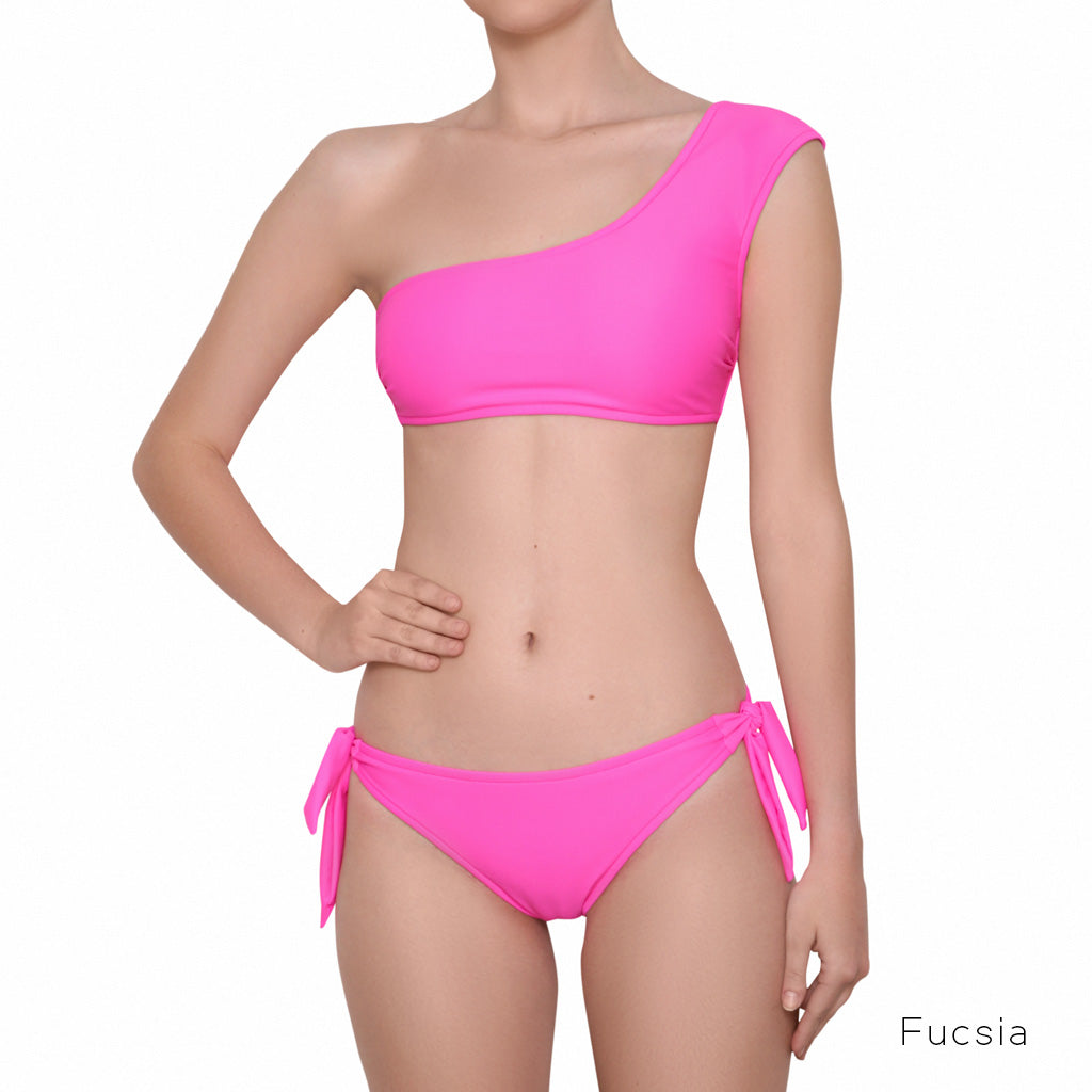 Bikini Asimetrico Unicolor