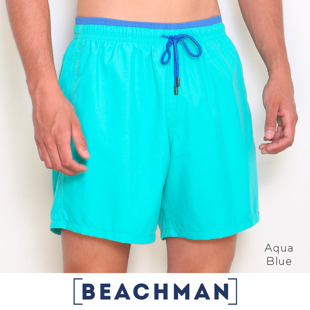 BEACHMAN Short de Bano en Microfibra con Pretina Bicolor