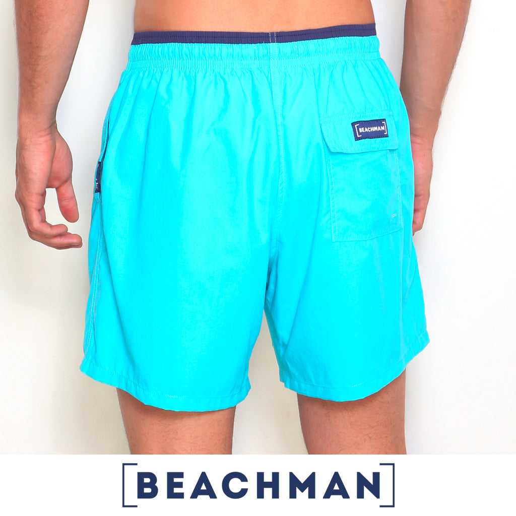 BEACHMAN Short de Bano en Microfibra con Pretina Bicolor