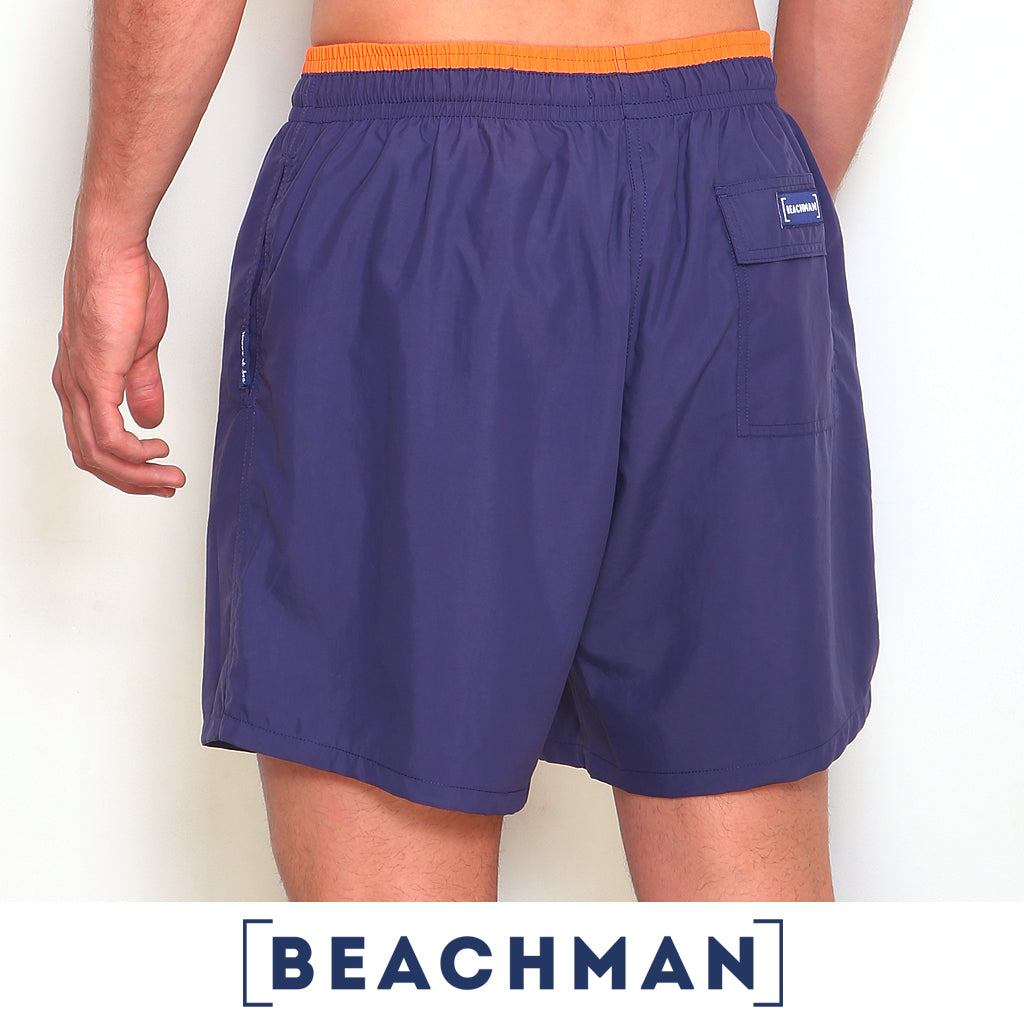 BEACHMAN Short de Bano en Microfibra con Pretina Bicolor