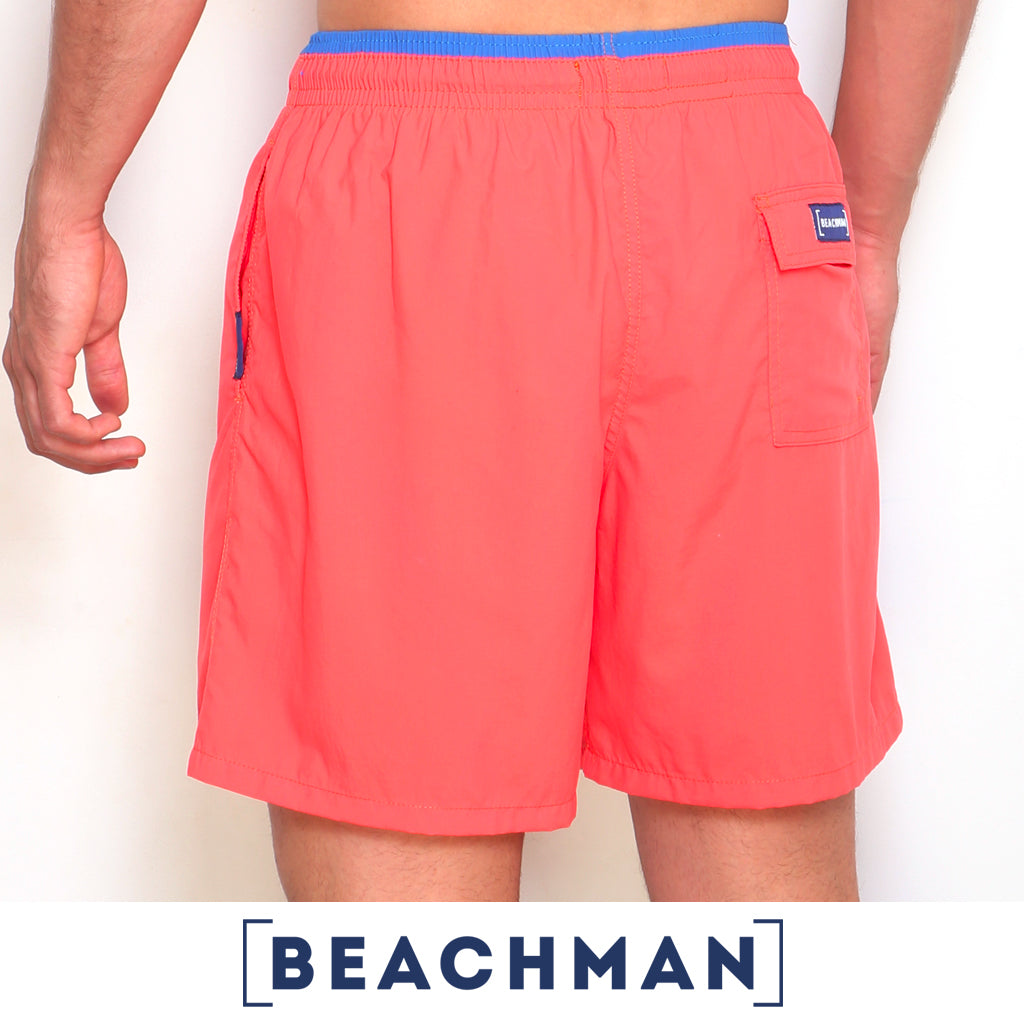 BEACHMAN Short de Bano en Microfibra con Pretina Bicolor