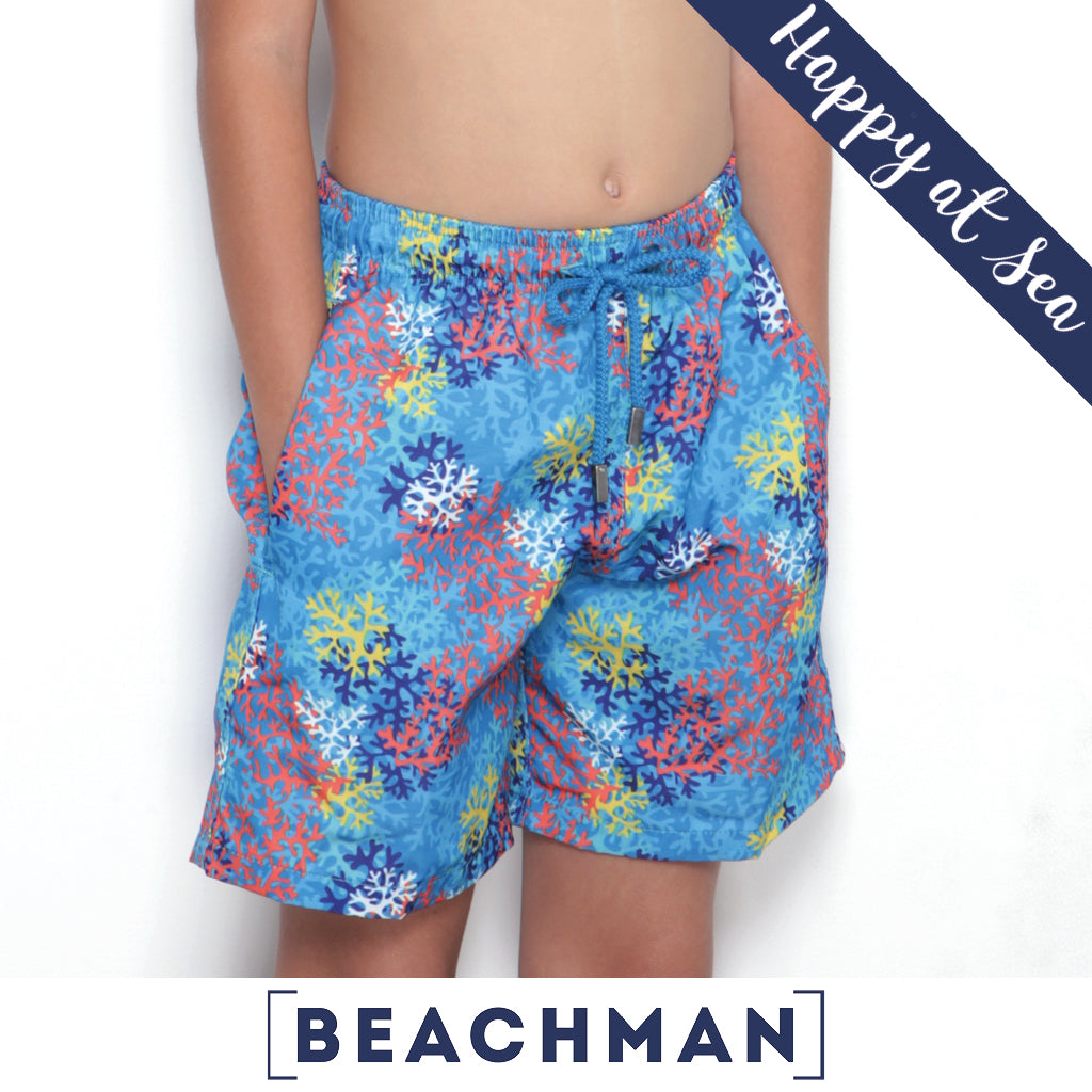 BEACHMAN Short de Bano en Microfibra Arrecife de Coral