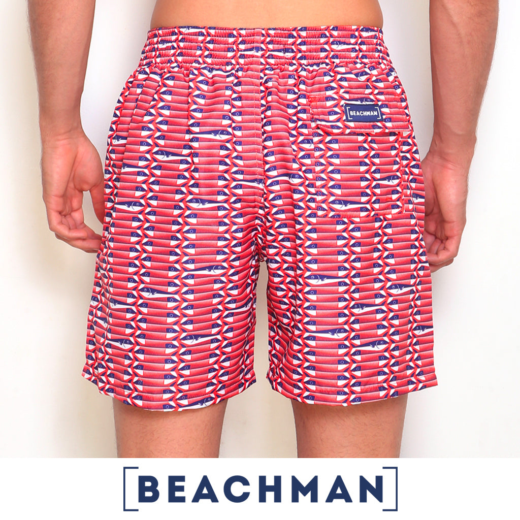 BEACHMAN Short de Bano en Microfibra Sardinas