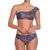 MARION adjustable panty, printed bikini bottom by ALMA swimwear ‚Äì front view 1