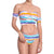 AUDREY classic panty, printed bikini bottom by ALMA swimwear ‚Äì front view 1