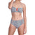 B√âR√âNICE bandeau bra, printed bikini top by ALMA swimwear ‚Äì front view 1