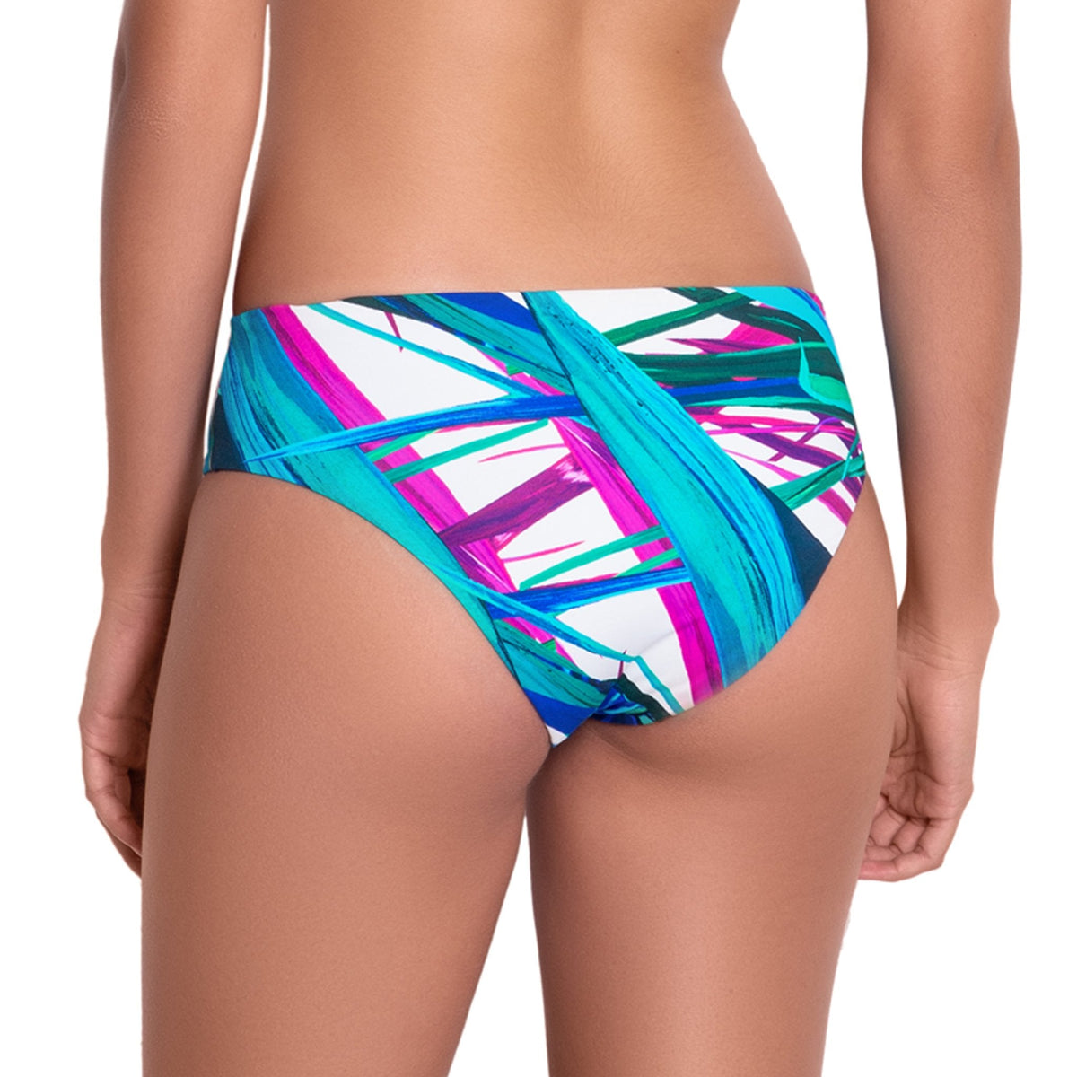 FANNY classic panty, printed bikini bottom by ALMA swimwear  ‚Äì back view 