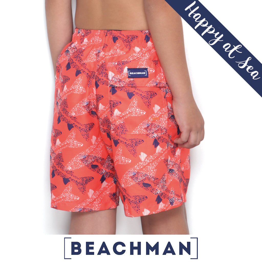 BEACHMAN Short de Bano en Microfibra Peces Punteados