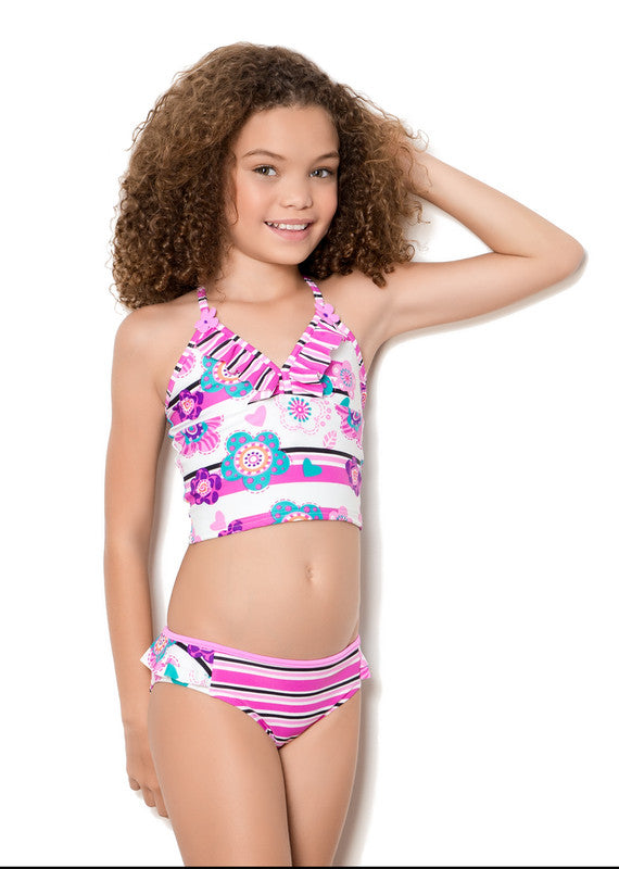 Tankini con Panty Flores Stephanys