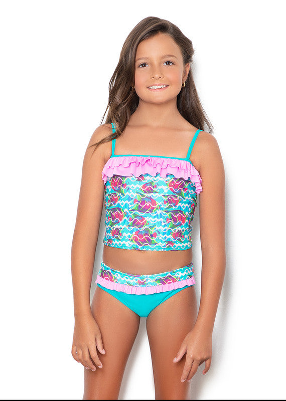 Tankini Top Clásico con Panty  Pecera