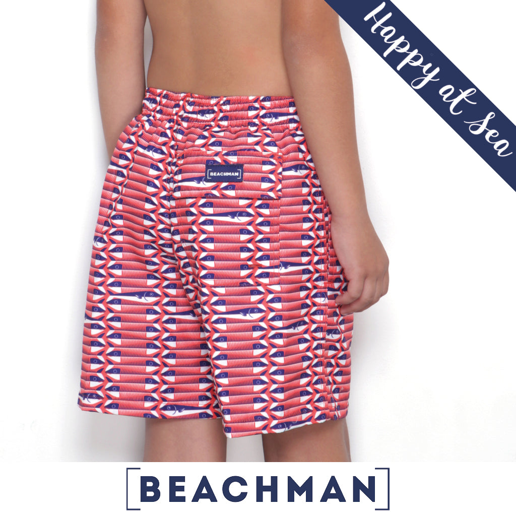 BEACHMAN Short de Bano en Microfibra Sardinas