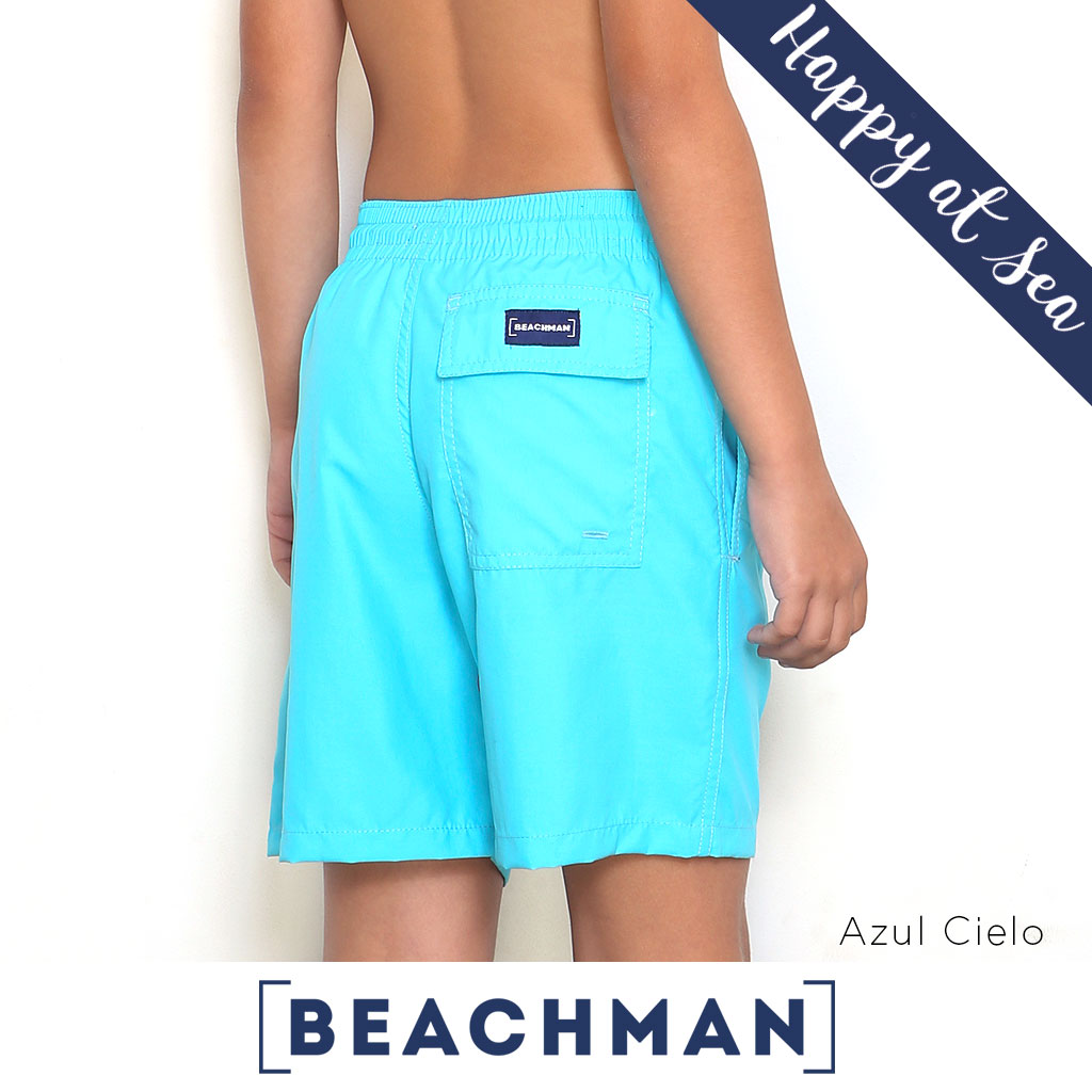 BEACHMAN  Short De Baño En Microfibra Unicolor - Slim cut